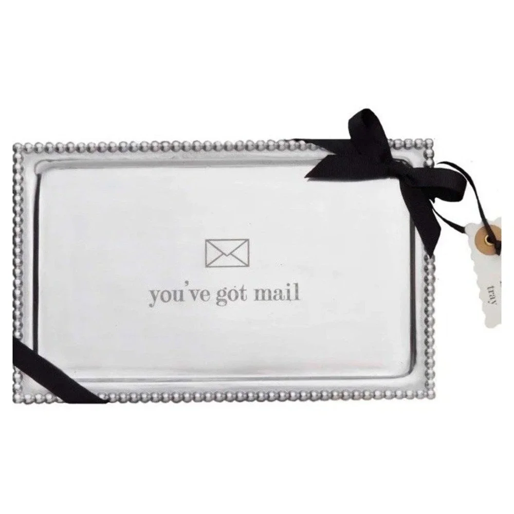 New MudPie You've Got Mail Trinket Tray‎ Aluminum